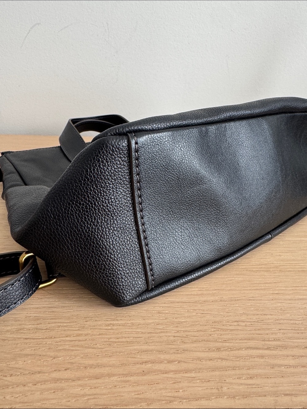 Fossil black leather backpack - Picture 4 of 6